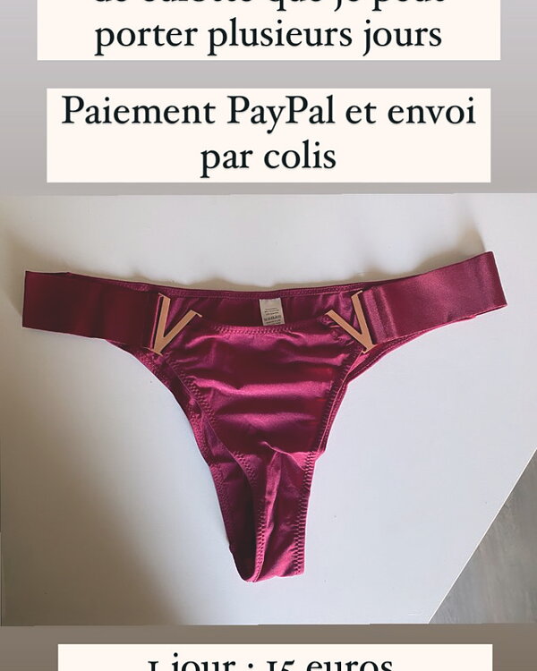 Culotte que je peut porter sur commande