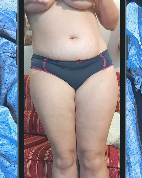 culotte bleu et rouge