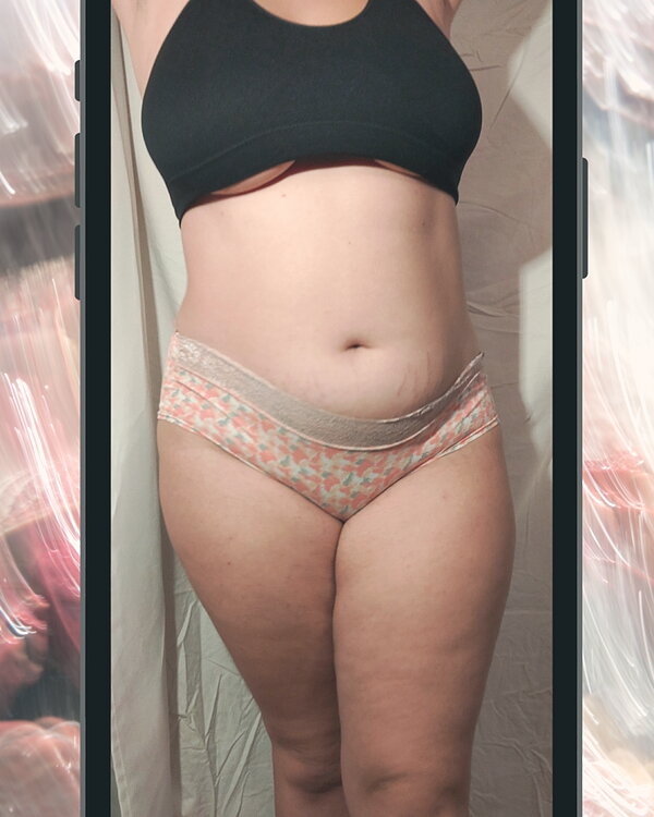 Culotte orange à motif