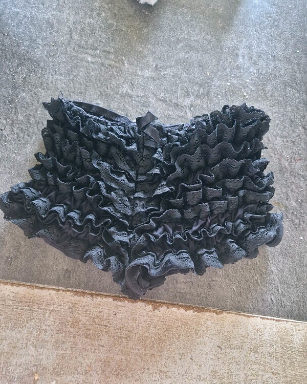 shorty en dentelle noire