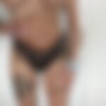 Tanga beige et noir en dentelle